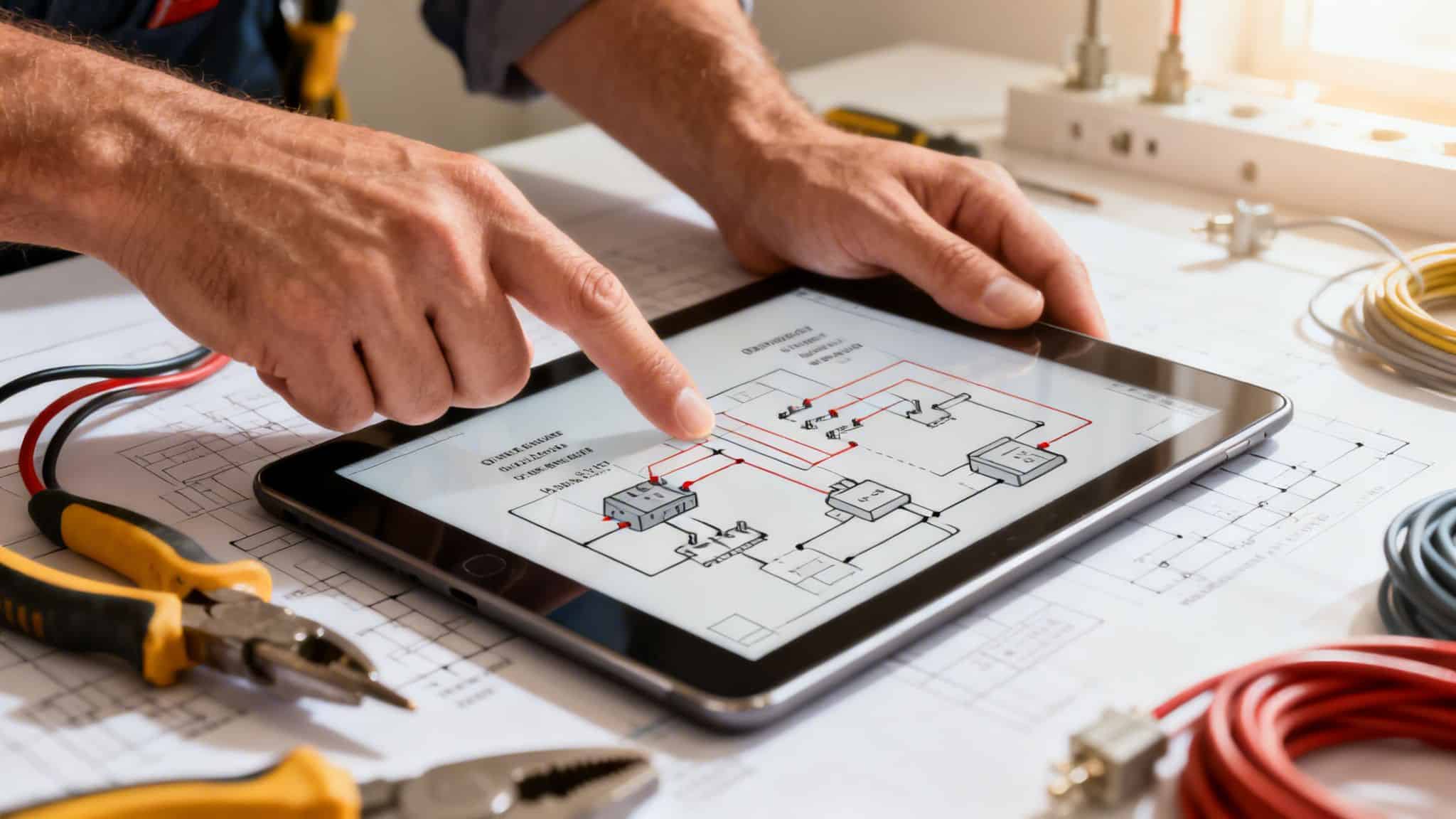 Elektriker arbejder med elektriske systemer, installationer og reparationer på Sjælland.