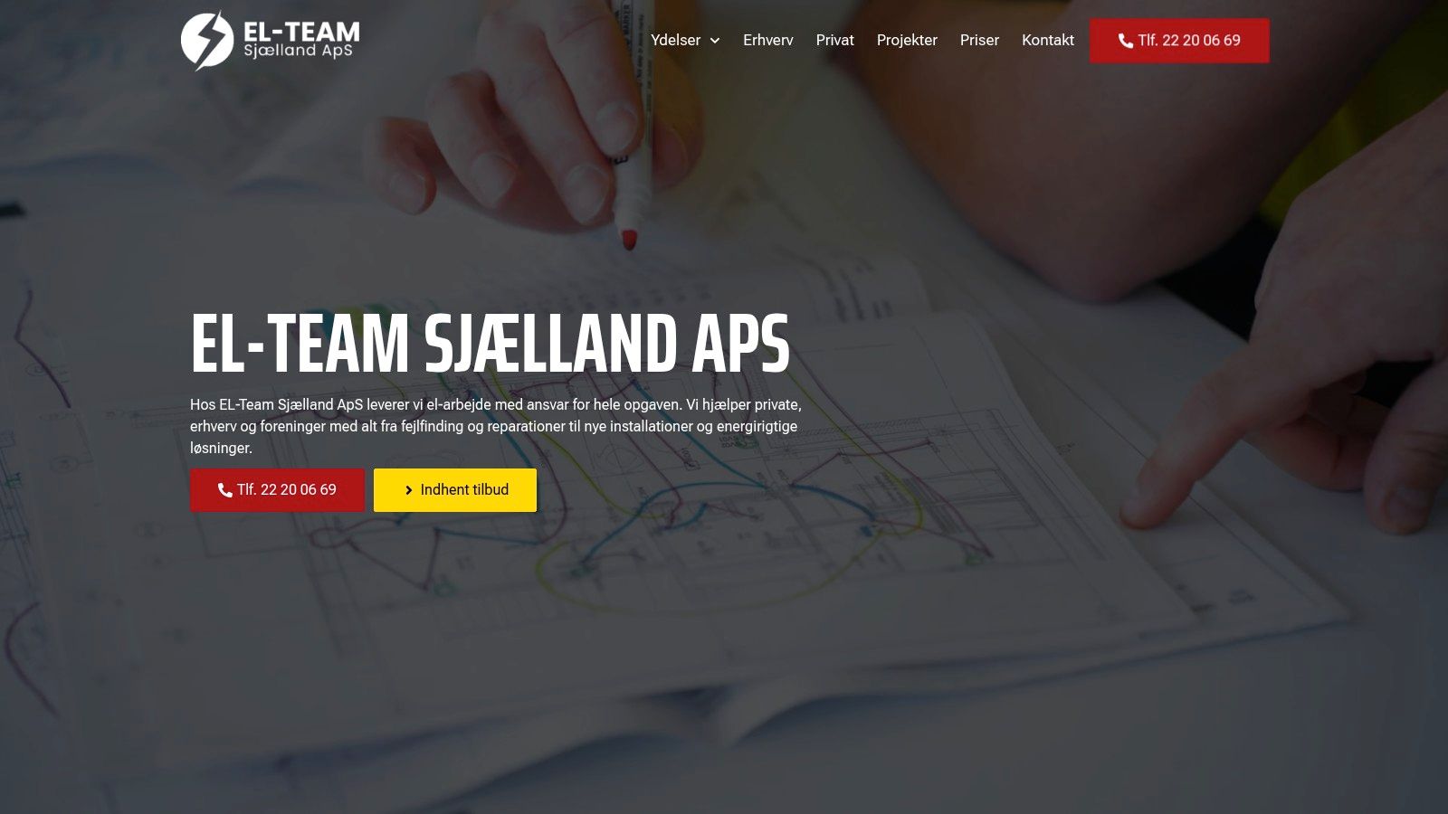 Screenshot from https://elteamsj.dk
