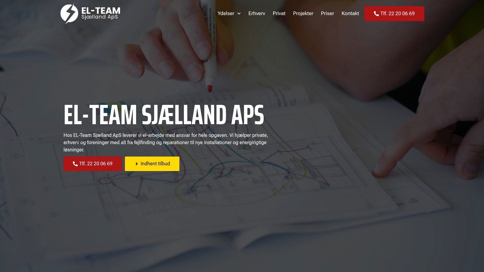 Screenshot from https://elteamsj.dk