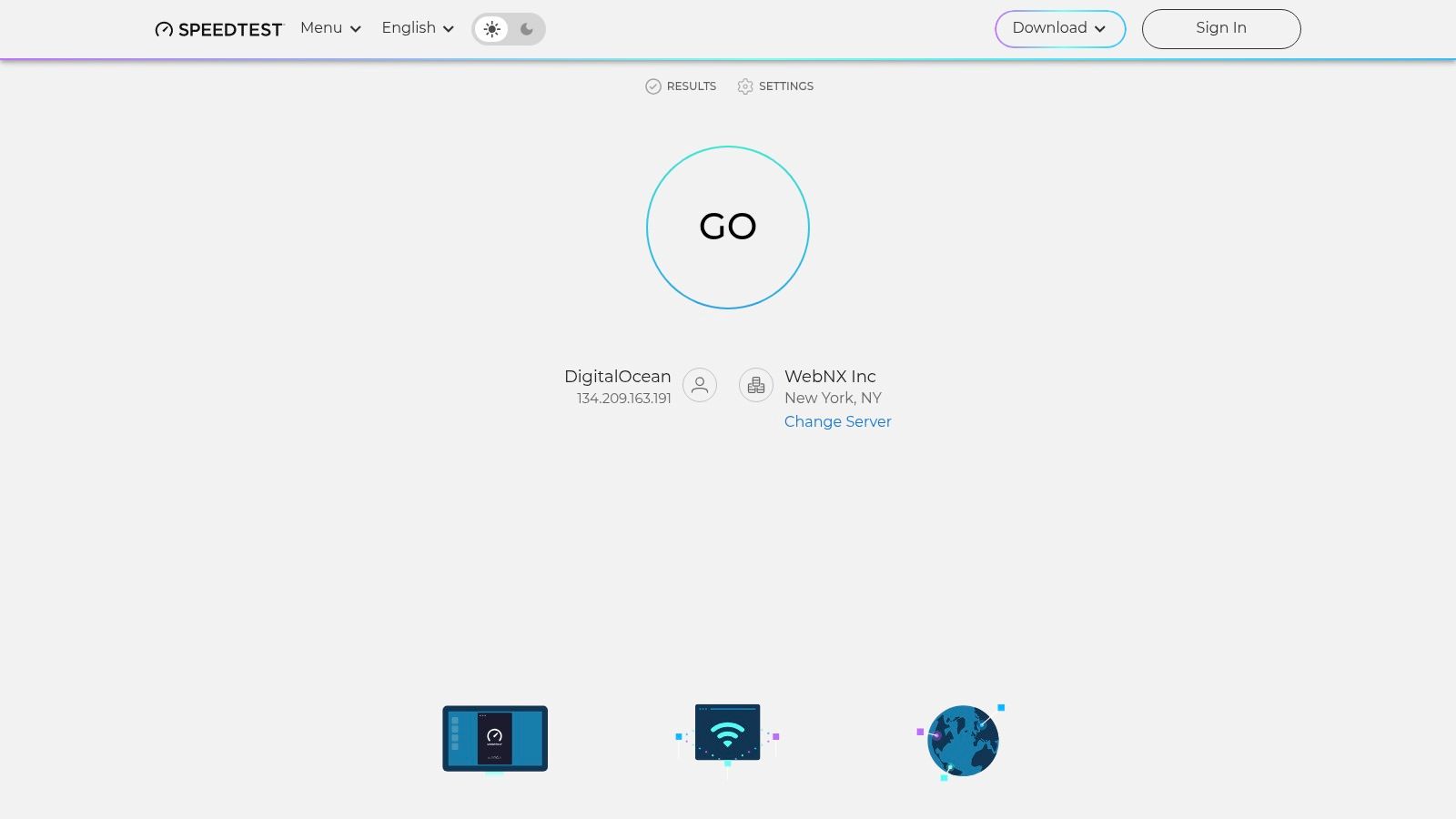 Screenshot from https://www.speedtest.net/